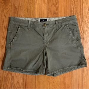 American Eagle Green Midi Shorts